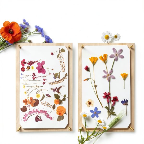 Berstuk Flower Press Kit Wooden Travel Size-2