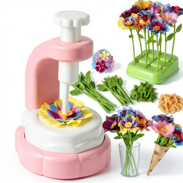 DIY Flower Press Kit ZLHPJY Pink Paper for Kids-0