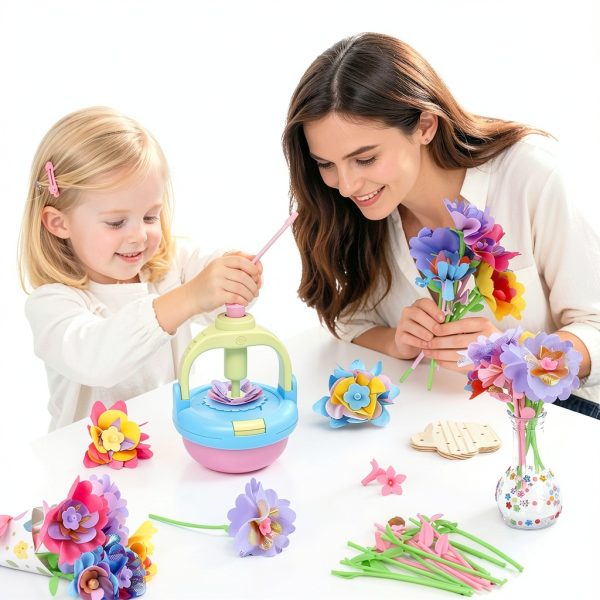 PRE-WORLD Fabric Flower Press Kit Blue Garden Style Creative-7