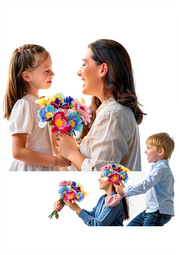 DIY Fabric Flower Kit WKYCOE Pink Kids Craft-6