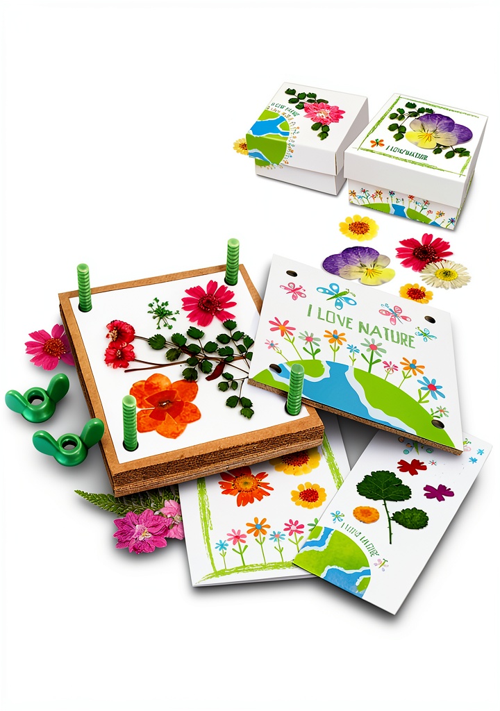 Child using Toysmith flower press on a table