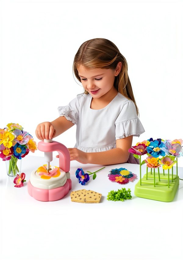 Pussan DIY Fabric Flower Bouquet Kit for Kids-3