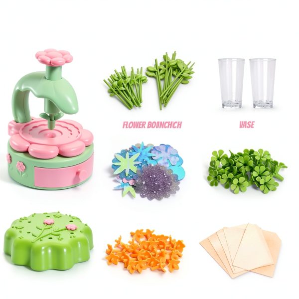 KKQ Kids Floral Flower Press Kit Toy-3
