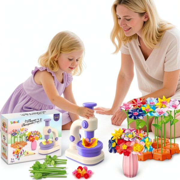 SANANT Flower Bouquet DIY Kit Plastic Creative Toy-5