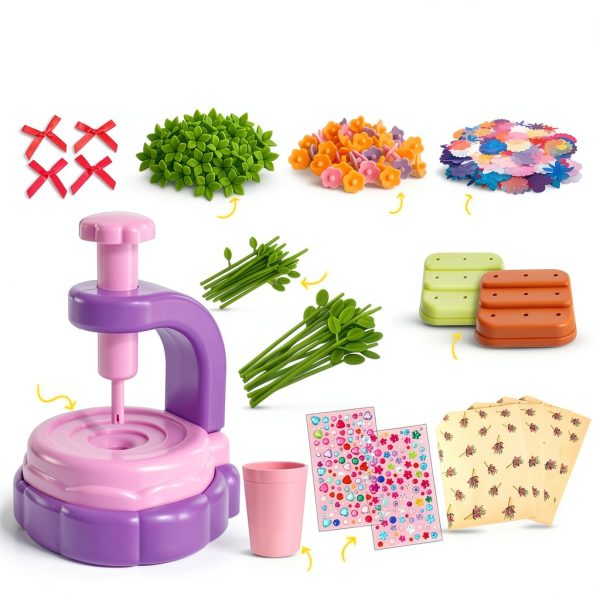 Flower Craft Kit Sprinkles Toyz Purple Press Kids-2