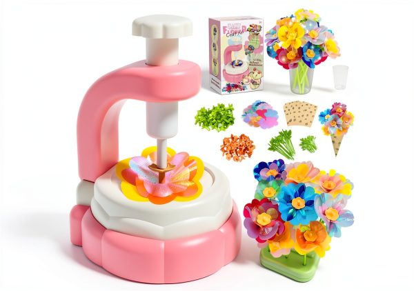 Pussan DIY Fabric Flower Bouquet Kit for Kids-0