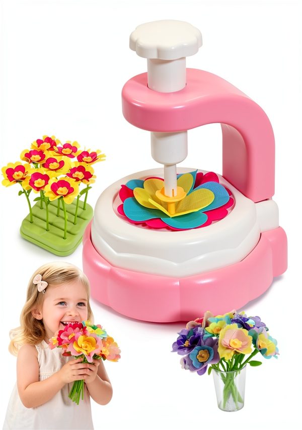 DIY Fabric Flower Kit WKYCOE Pink Kids Craft-0