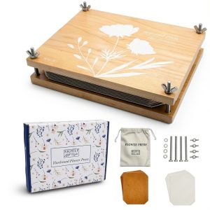 Rightly Wyld Flower Press Kit Natural Maple Wood-0