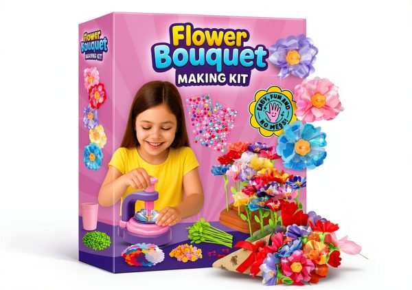 Flower Craft Kit Sprinkles Toyz Purple Press Kids-0