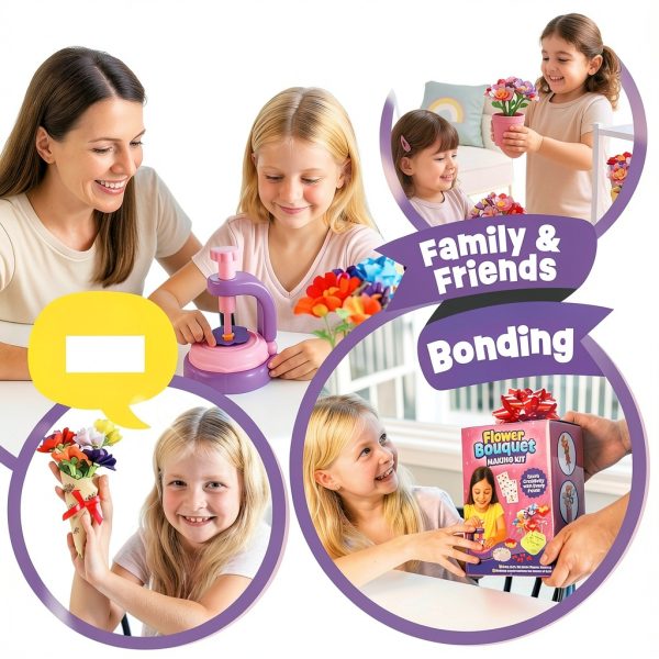 Flower Craft Kit Sprinkles Toyz Purple Press Kids-6