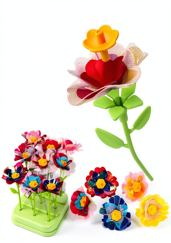 DIY Fabric Flower Kit WKYCOE Pink Kids Craft-2