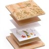 Wakhow Floral Press Kit for Teens Adults Natural Wood-5