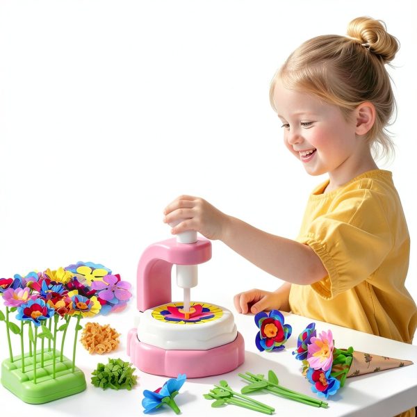 DIY Flower Press Kit ZLHPJY Pink Paper for Kids-1