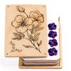 Berstuk Flower Press Kit Wooden Travel Size-0