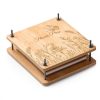 Wakhow Floral Press Kit for Teens Adults Natural Wood-3