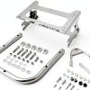 Dasen Chrome Luggage Rack for Harley Touring 1997-2008 Dual Pack-0