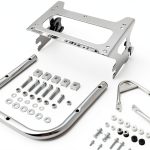 Dasen Chrome Luggage Rack for Harley Touring 1997-2008 Dual Pack-0