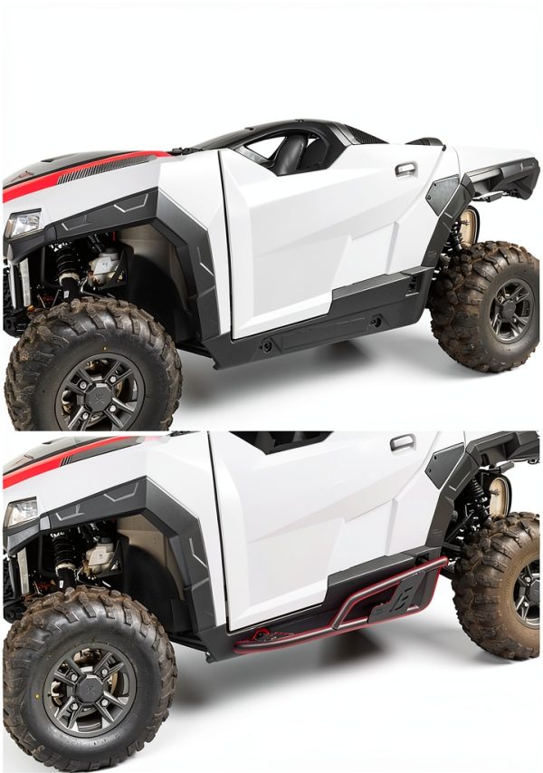 KEMIMOTO UTV Nerf Bars for Polaris General 1000/XP 1000 – Duty Steel-5