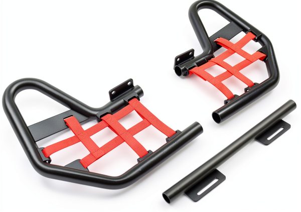 JY PERFORMANCE ATV Nerf Bars for 2001-2020 Honda TRX 250EX 250X Red-1