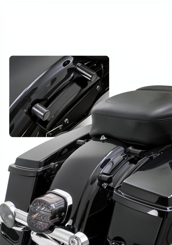 Amazicha Black Docking Hardware Covers Kit Compatible for Harley Davidson Touring Street Glide, Electra Glide, Road Glide, Road King 2009-later-4