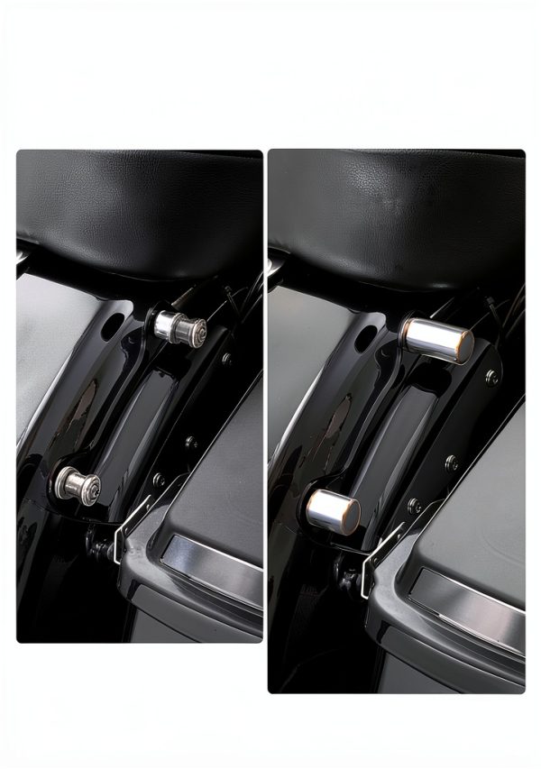 Amazicha Black Docking Hardware Covers Kit Compatible for Harley Davidson Touring Street Glide, Electra Glide, Road Glide, Road King 2009-later-7